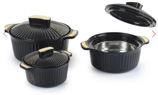 CELLO CASSEROLE SET OF 3 