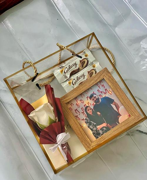 Premium Gift Hamper for Special Occasions – Flowers, Perfume & Chocolates