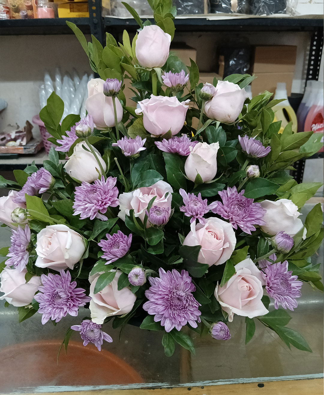 Blush Petal Charm Basket