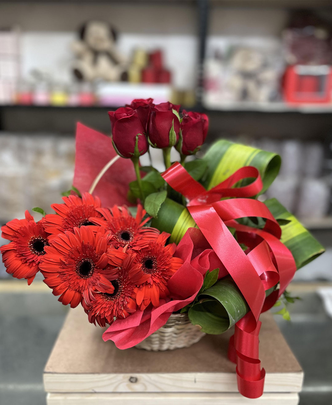 Scarlet Harmony Basket