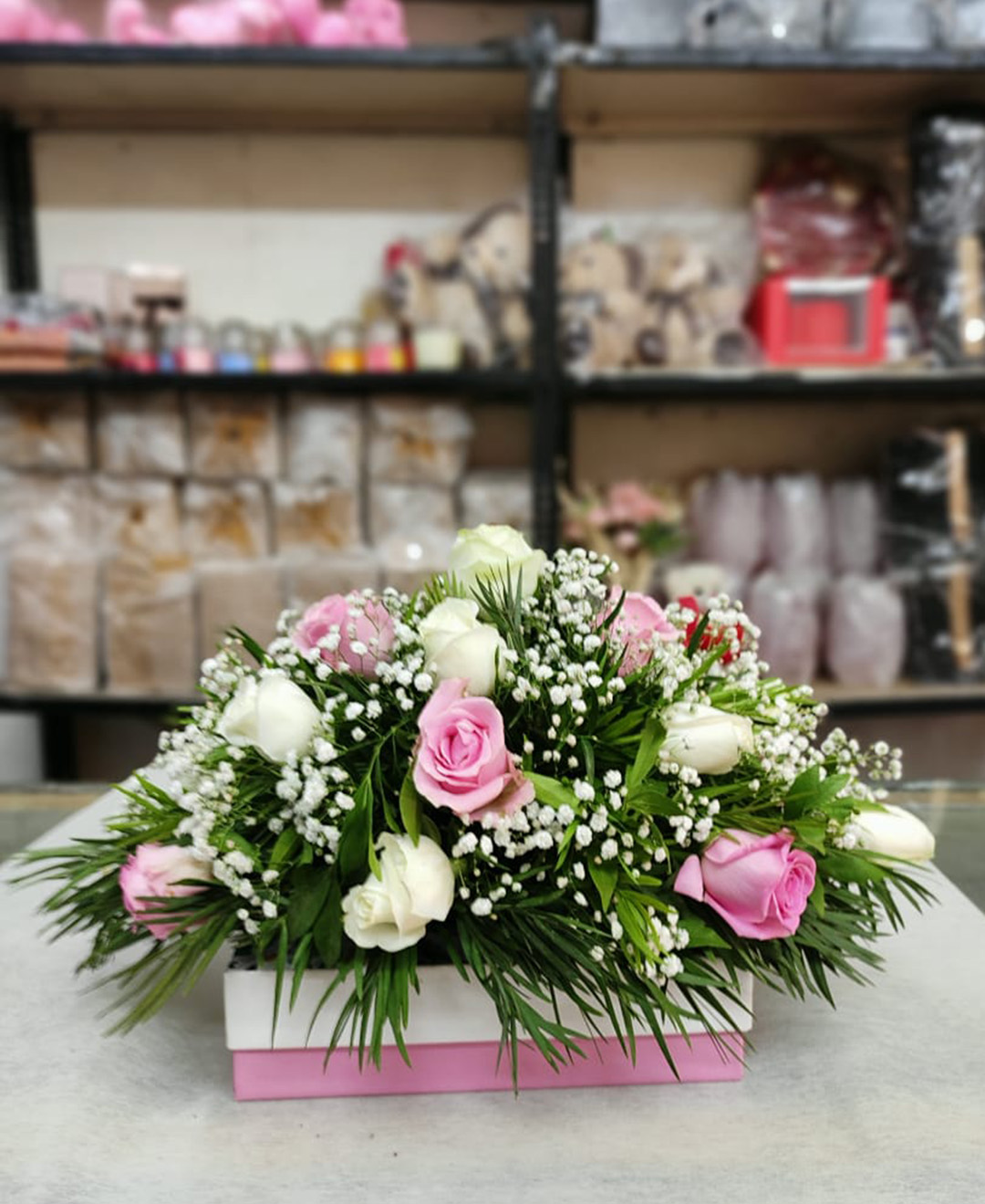 20 Roses Oval Arrangement