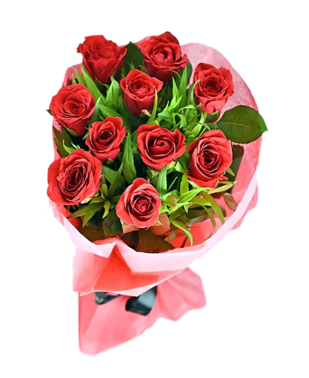 *Classic 10 Red Roses Bouquet